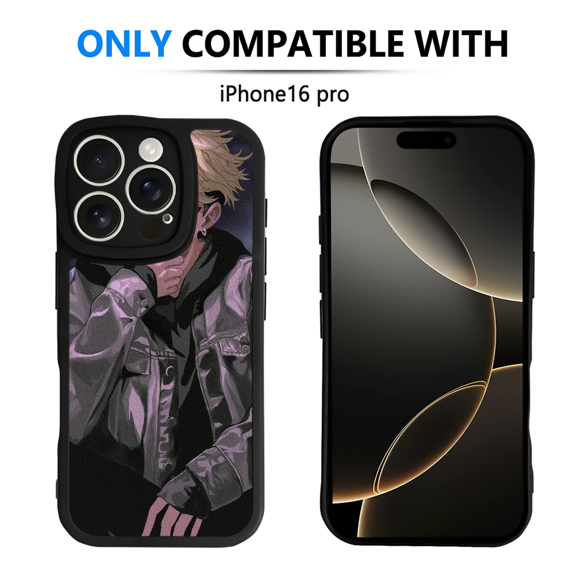 （画像用） 東京リベンジャーズ Tokyo Revengers 【iPhone 16シリーズ対応】シリコンスマホケース（レザー調） 材質：シリコン